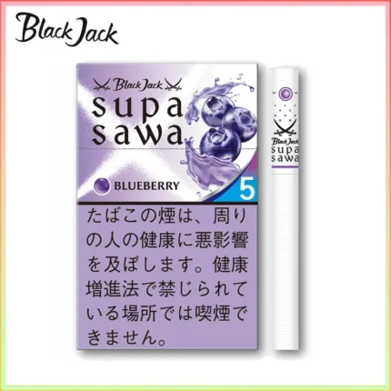 Black Jack SUPA SAWA Blueberry黑傑克藍莓爆珠薄荷5mg香煙